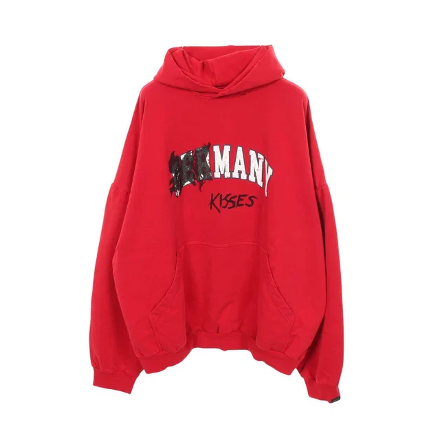 Balenciaga MANY KISSES Cotton Hoodie from LuxUness
