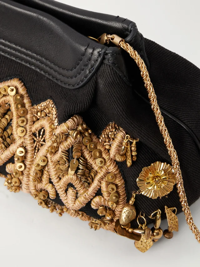 Dries Van Noten Appliqué shoulder bag, photo 3 of 7 from SENSER