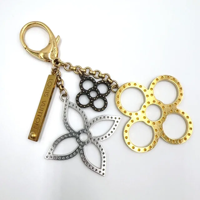 Louis Vuitton Bijou Sac Tapage Metal Gold Silver Black Charm Keychain in Black from The Reluxe