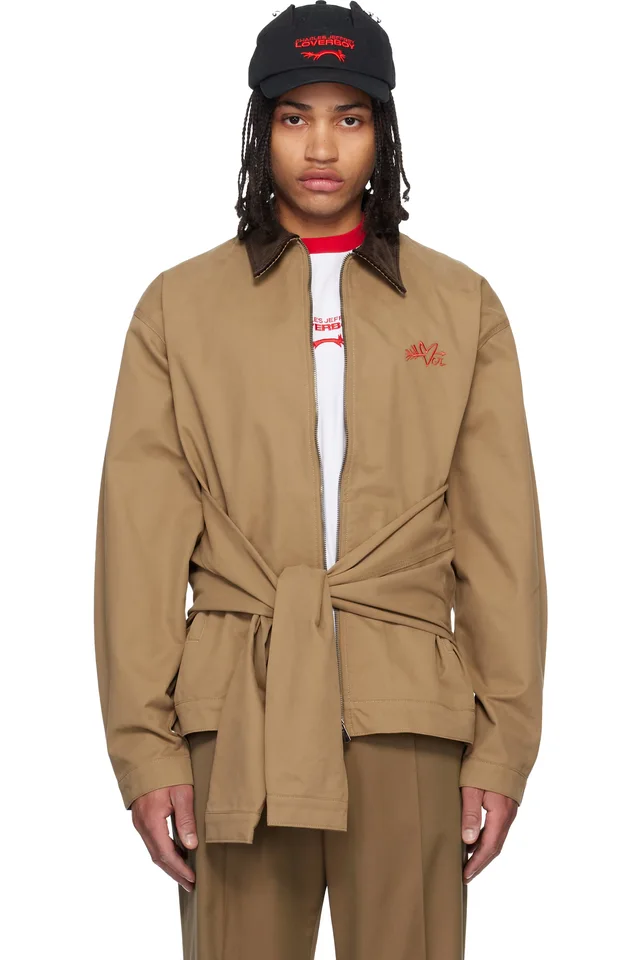 Charles Jeffrey LOVERBOY Tan Hug Jacket, image 1 of 1 from SSENSE