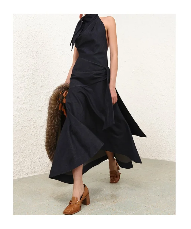 Zimmermann Valiant Draped Denim Dress, photo 4 of 6 from SENSER