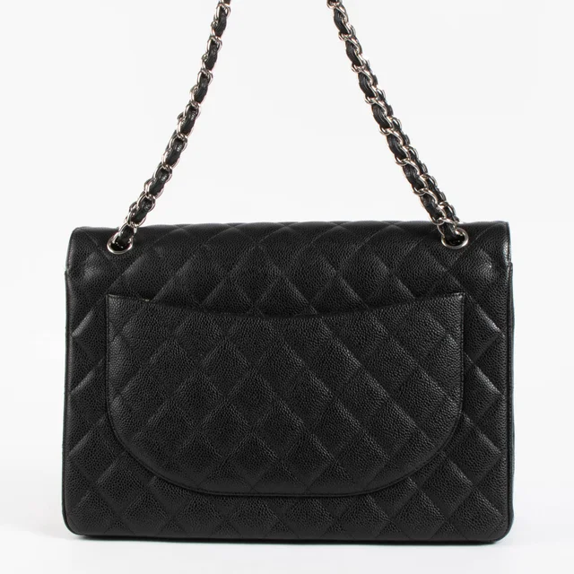 Chanel Black Caviar Maxi Classic Bag in Black Caviar leather from Labellov, photo 4 of 9