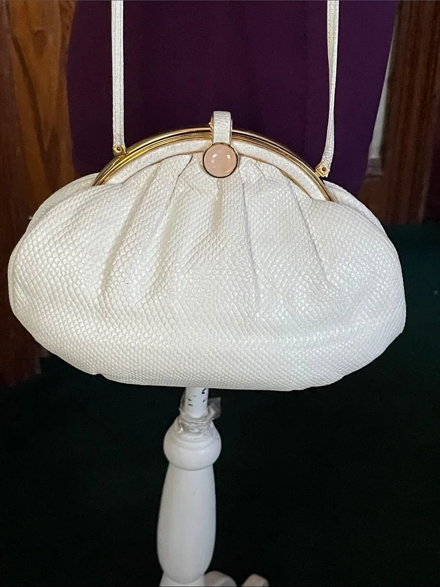 Judith Leiber Karung Shoulder Bag. Vintage in gold from Poshmark, photo 1 of 1