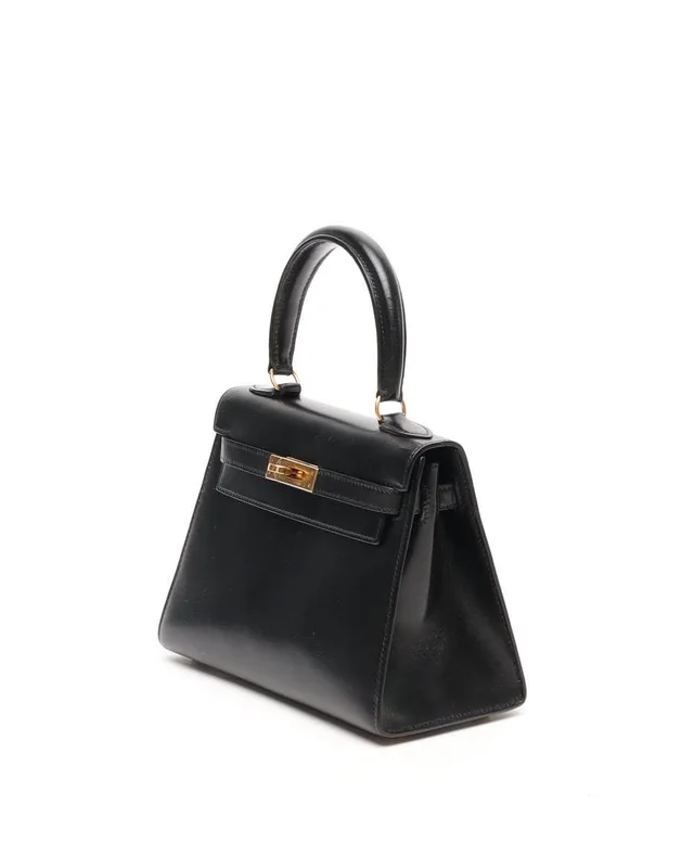 Hermès Mini Kelly 20 Sellier Box Bag in Box leather from A Retro Tale, photo 2 of 11