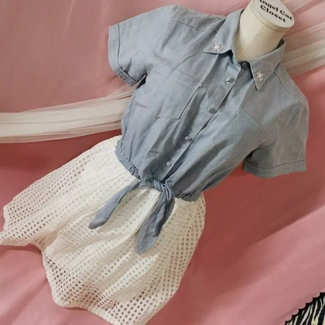 Audemars Piguet Ma*Rs Dress Denim White Women's Small Boho Party Casual Office Gyaru Gal Style in white|blue Denim from Poshmark