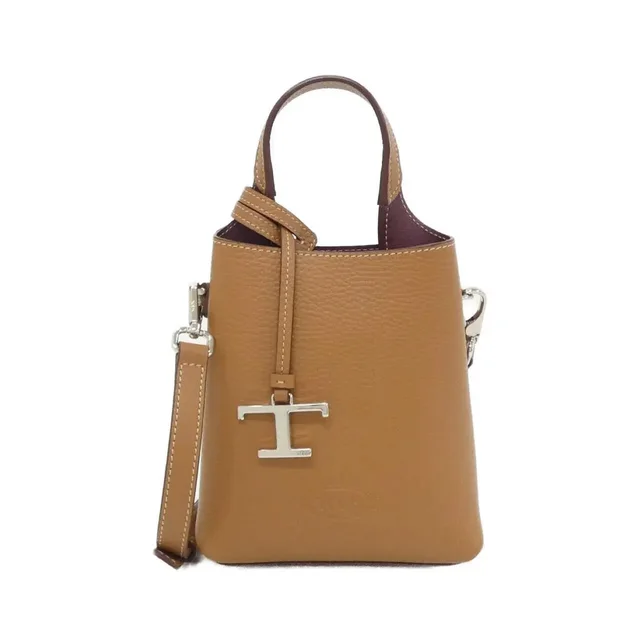 Tod's T Timeless Leather Shoulder Bag Leather Crossbody Bag Xbwapat9000qri9p13 in Brown in brown|red Leather from Grailed, photo 1 of 1