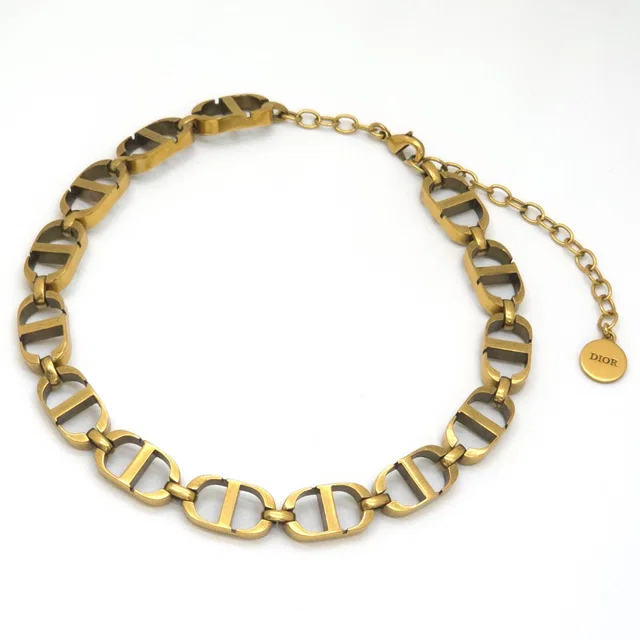 Dior 30 Montaigne Short Necklace Choker 30.5 37 CD Signature Gold in Gold from The Reluxe