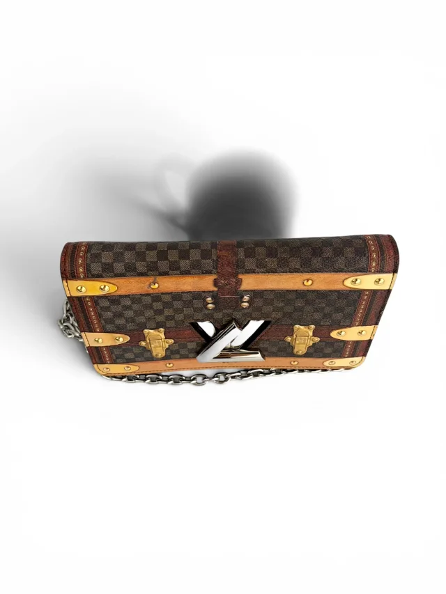 Louis Vuitton Limited Edition Damier Time Trunk Twist Chain WOC from Season 2 Consign, photo 6 of 8