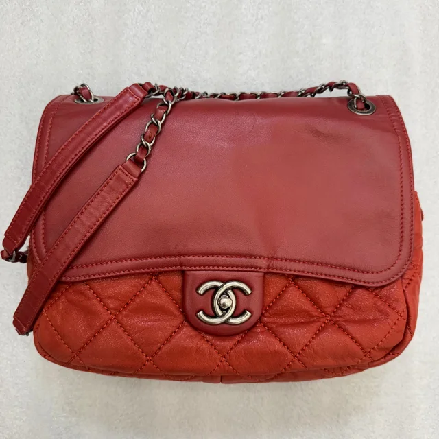 Chanel Red Calfskin In the Mix Flap in Red Calfskin from SparklesnDreams