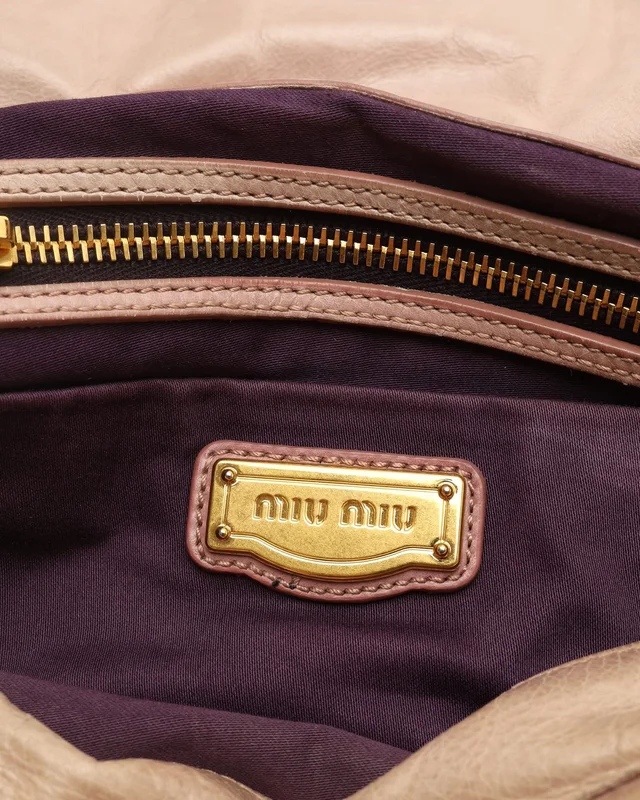 Miu Miu Matelassé Coffer Hobo Bag in Leather from A Retro Tale, photo 10 of 11