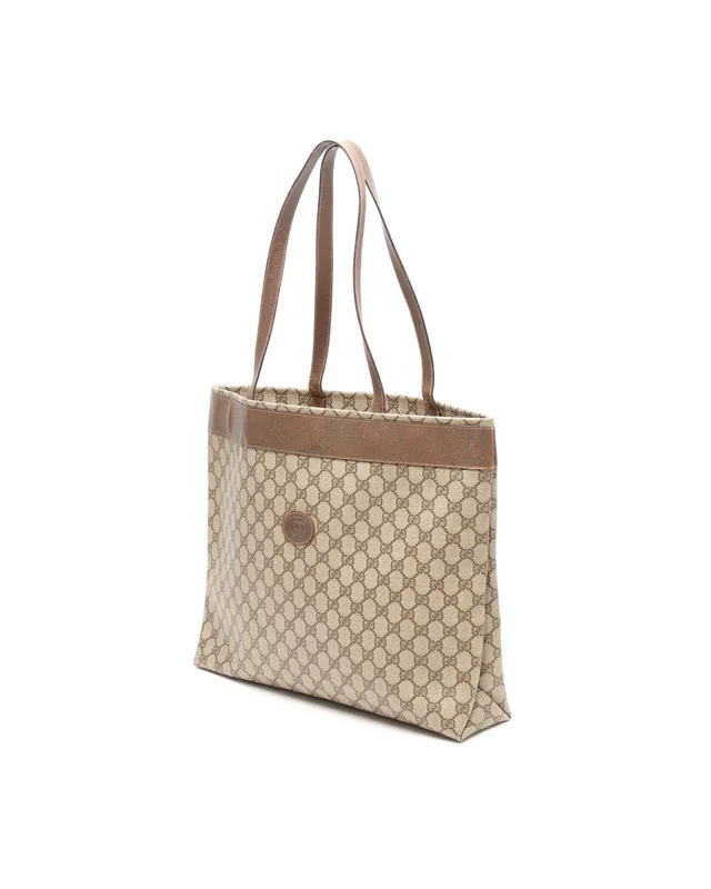 Gucci GG Supreme Tote Bag in Leather from A Retro Tale, photo 2 of 9