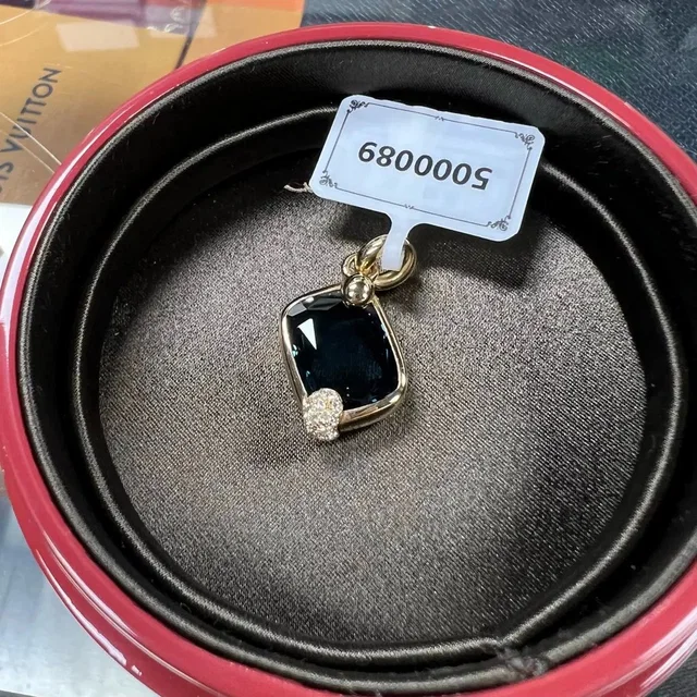 Pomellato Ritratto 18k Rg Lapis & Brown Diamond Pendant in black from Grailed