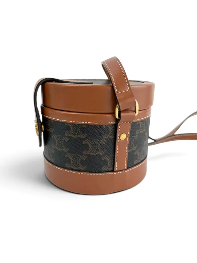 Celine Triomphe Medium Tambour Bag in Calfskin from Season 2 Consign, photo 2 of 8