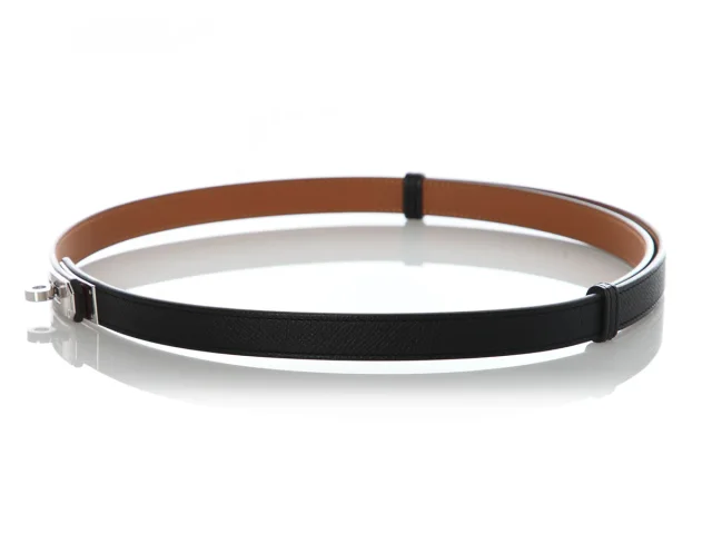 Hermès Black Epsom Kelly Belt 18 in Black Epsom leather from Ann's Fabulous Finds, photo 2 of 6