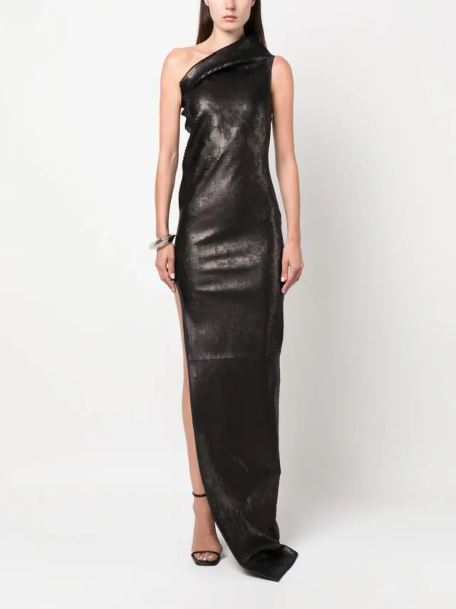 Rick Owens Embroidered Denim Long Dress, photo 7 of 7 from Balardi
