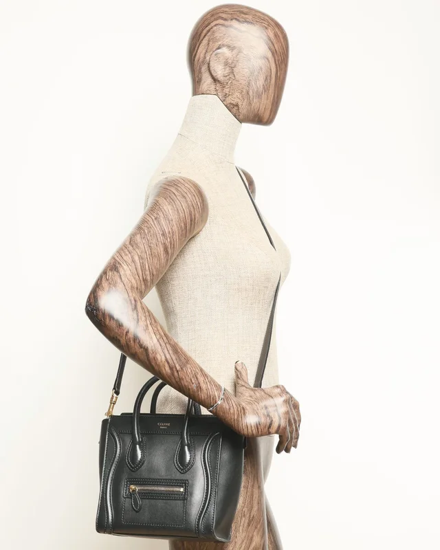 Celine Nano Luggage Bag in Caviar leather from A Retro Tale, photo 12 of 12