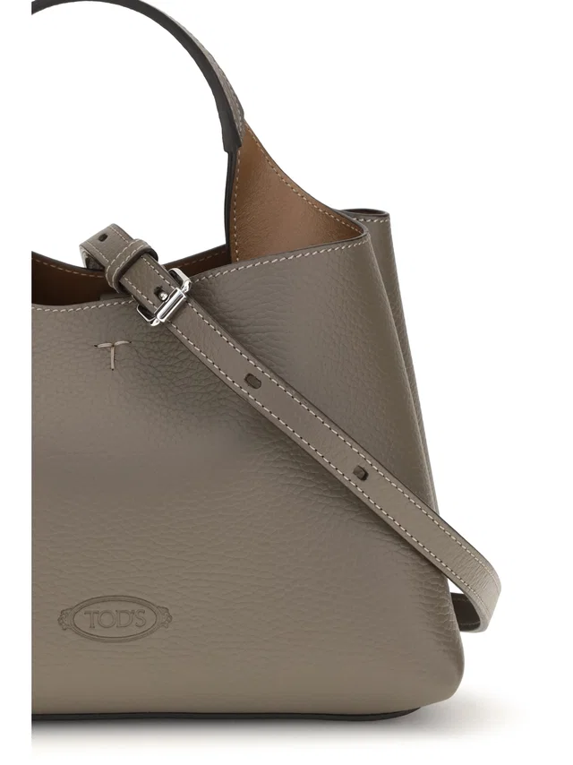 Tod's Shoulder Bag — Beige Calf Leather in Beige Calfskin from HEWI