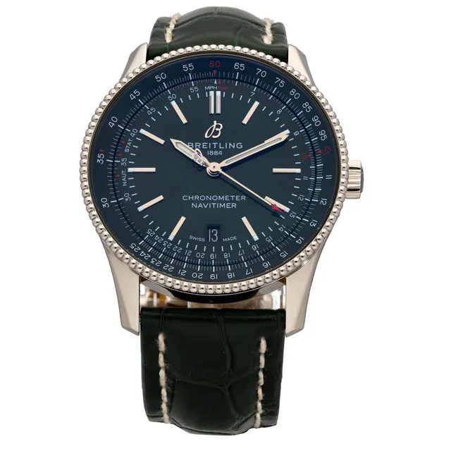 Breitling Navitimer A17326 41mm Stainless Steel Watch in Leather from H&T