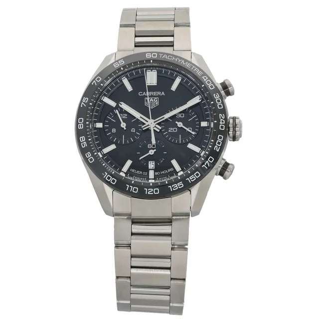 TAG Heuer Carrera CBN2A1B 44mm Stainless Steel Watch from H&T