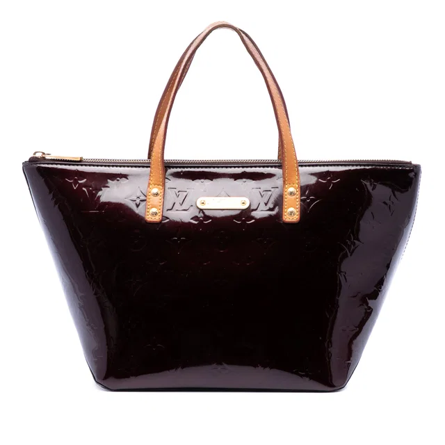 Purple Louis Vuitton Monogram Vernis Bellevue PM Handbag in Purple Leather from Designer Revival