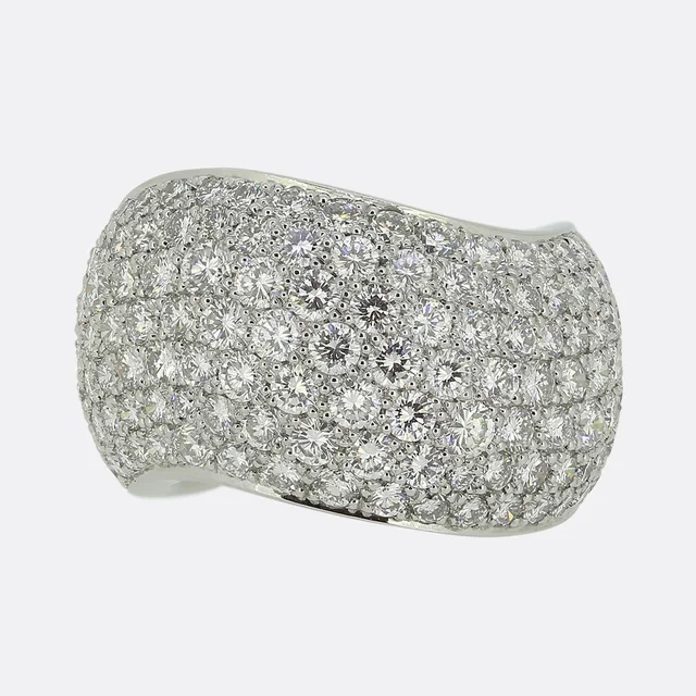 Cartier 5.00 Carat Diamond Wave Ring from The Vintage Jeweller
