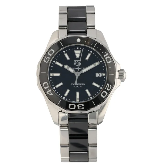 TAG Heuer Aquaracer WAY131A 35mm Stainless Steel Watch in Ceramic from H&T