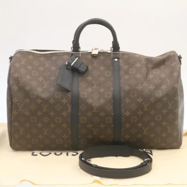 Louis Vuitton Keepall Bandouliere Monogram Canvas Brown Bag in Brown Coated canvas from HEWI, photo 12 of 23