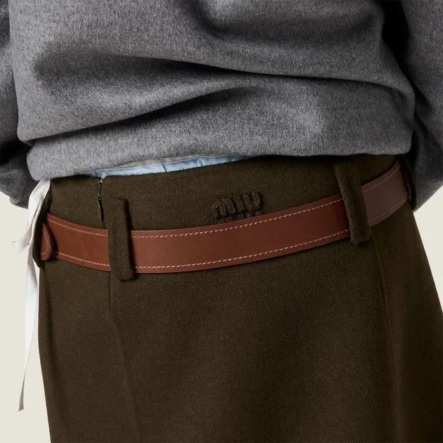 Miu Miu Double cashmere and wool skirt, photo 4 of 4 from SENSER