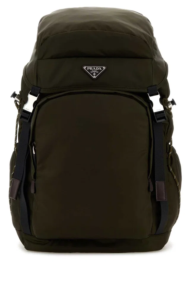 Prada Backpack — Green in Green Canvas from HEWI