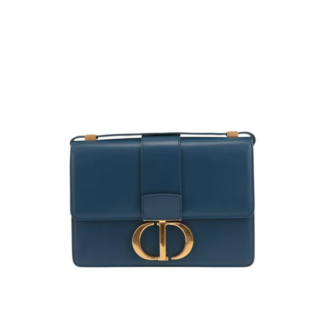 Dior 30 Montaigne handbag in blue leather in Blue Leather from Collector Square, photo 2 of 4