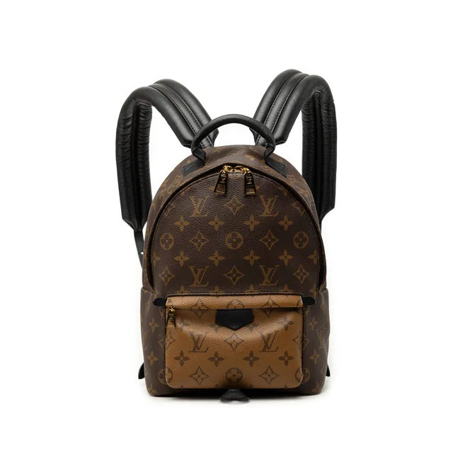 Brown Louis Vuitton Monogram Reverse Palm Springs PM Backpack in Brown Canvas from Designer Revival, photo 1 of 1