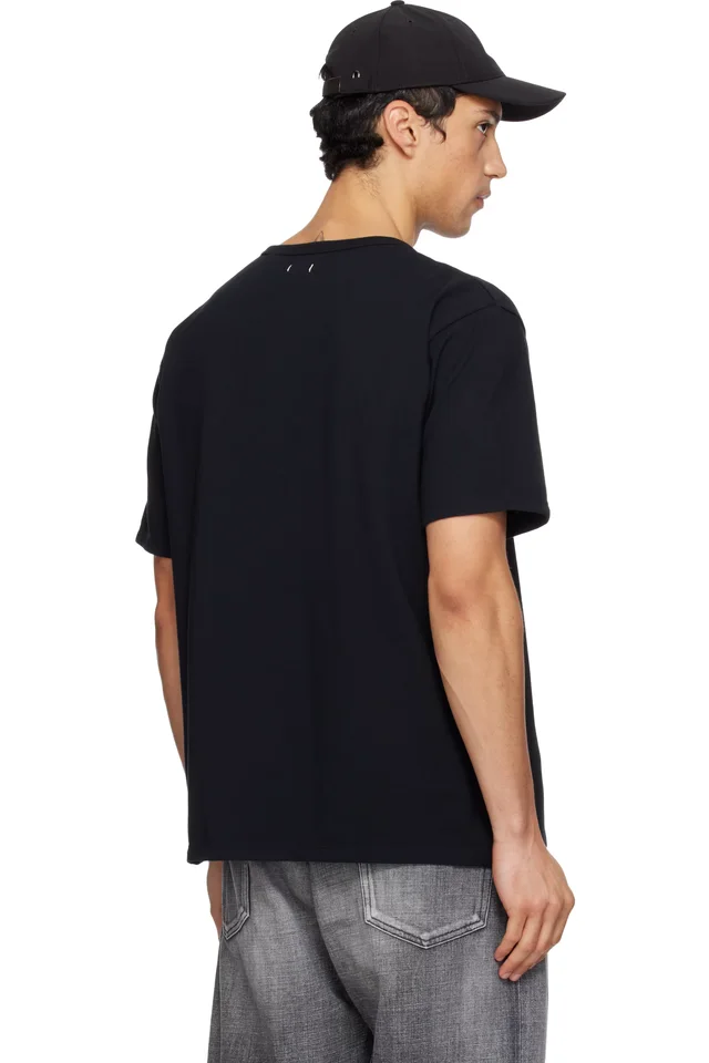 nanamica Black COOLMAX Jersey Pocket T-shirt, photo 3 of 4 from SSENSE