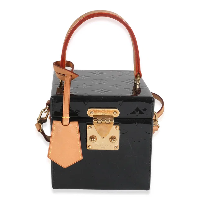 Louis Vuitton Black Monogram Vernis Bleecker Box Patent Leather Handbag in Black Patent leather from HEWI