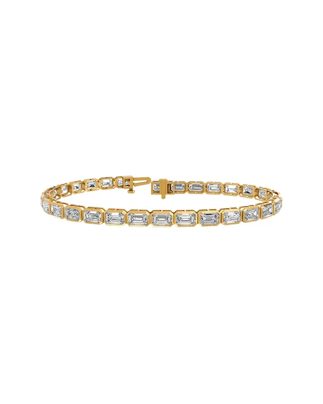 Lab Grown Diamonds 14K 9.90 ct. tw. Lab-Grown Diamond Tennis Bracelet, image 1 of 1 from Rue La La