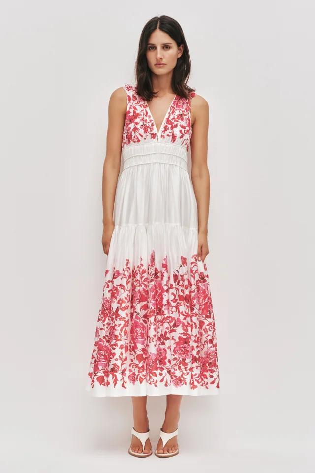 AJE Casia Midi Dress in Pink from Aje, photo 1 of 1