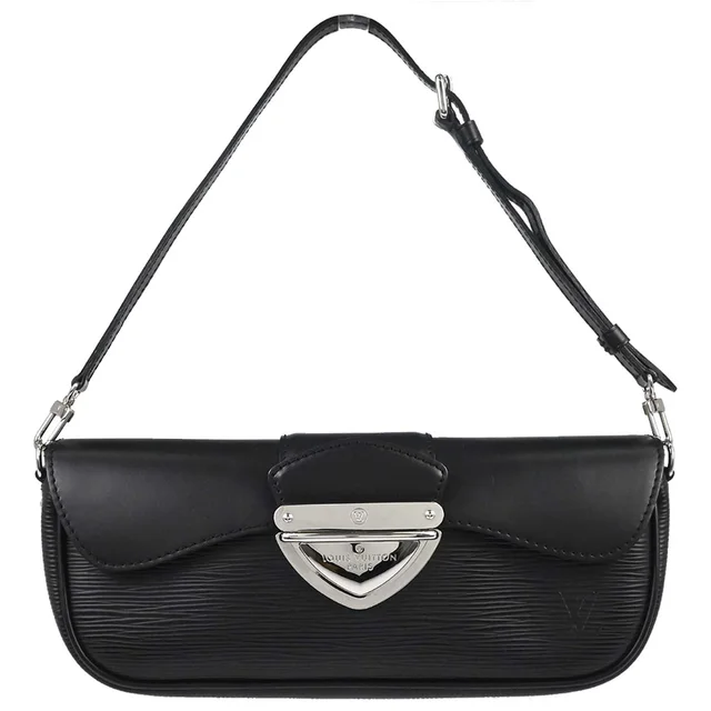 Louis Vuitton 2008 Black Epi Pochette Montaigne Handbag M59292 in Black Leather from AMORE Vintage Tokyo