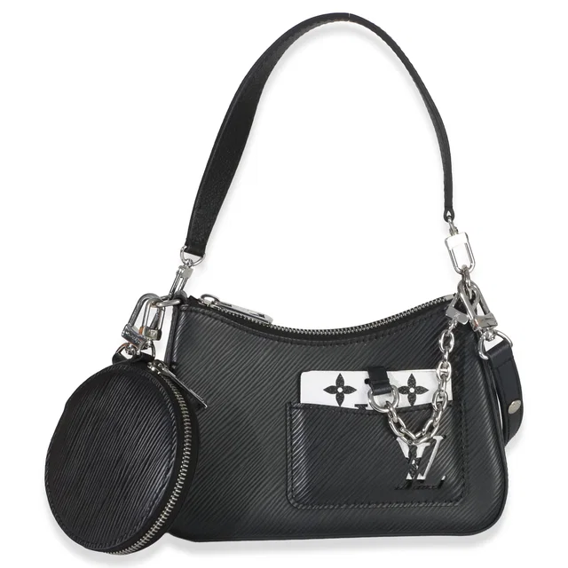 Louis Vuitton Black Epi Monogram Marellini Leather Handbag in Black Leather from HEWI