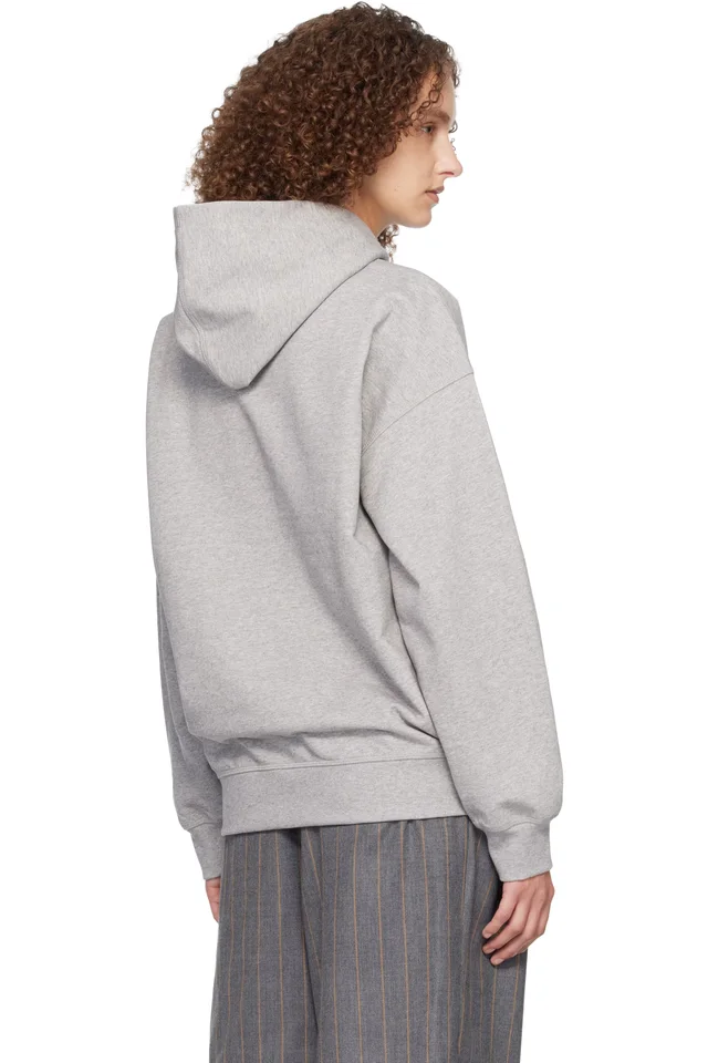 GANNI Gray Tiger Hoodie, photo 3 of 4 from SSENSE