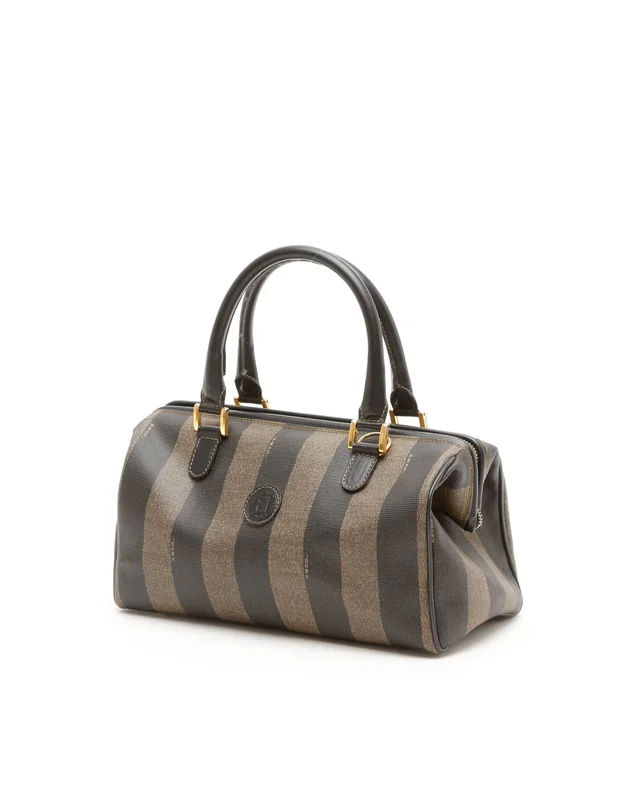 Fendi Pequin Mini Boston Bag in Denim from A Retro Tale, photo 2 of 9