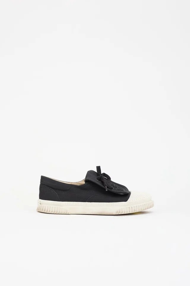 Loewe Canvas Flap Anagram Sneaker in Canvas from VSP Consignment