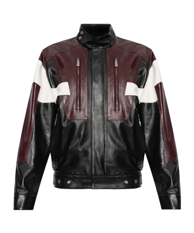 Dsquared2 Stand Collar Leather Jacket from SENSER, photo 1 of 1