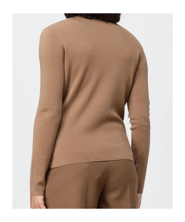 Max Mara Manto Logo Embossed Crewneck Jumper, photo 3 of 5 from SENSER