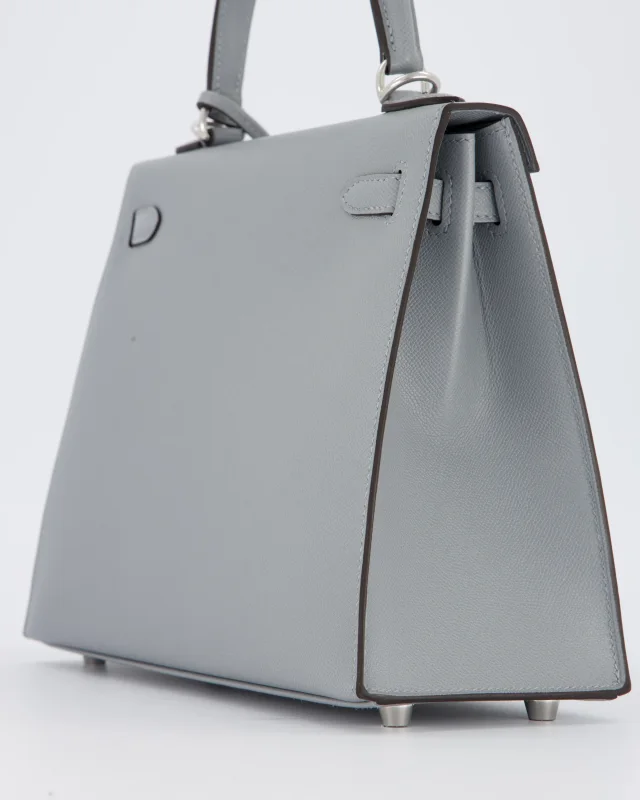 Hermès Kelly 25 Sellier Bag in Grey Leather from Sellier, photo 14 of 21
