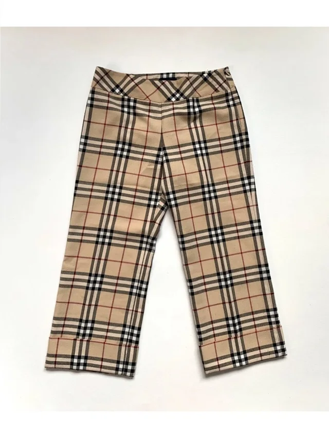 Burberry Beige Plaid Wool Capri With Signature Nova Check Vintage in red|brown|black Wool from Poshmark