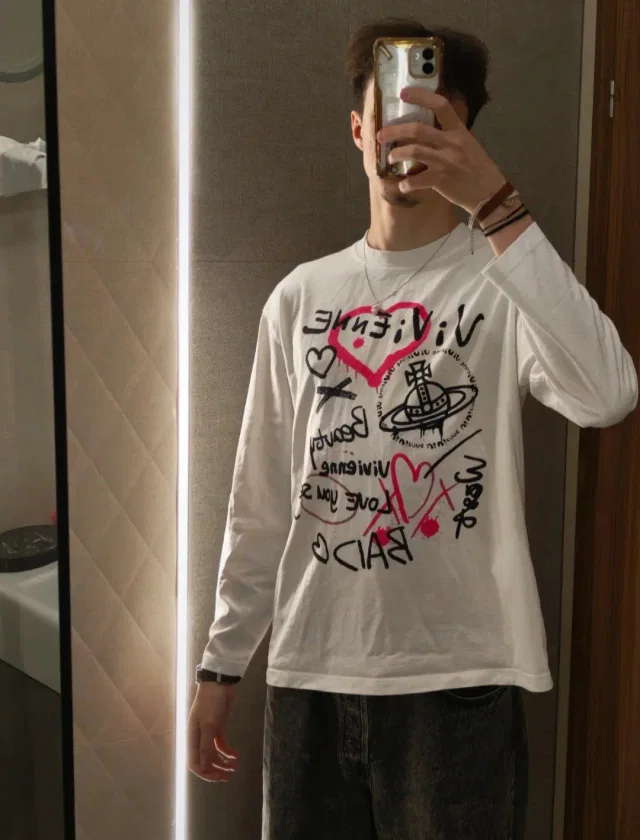 Vivienne Westwood Vintage Archive Love Scribbles in pink from Grailed