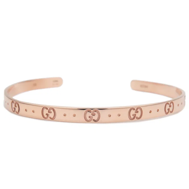 Icon Open Bangle Blacelet #16 K18PG 750PG Rose Gold Used F/S | GUCCI | Buy at in Pink from Truefacet