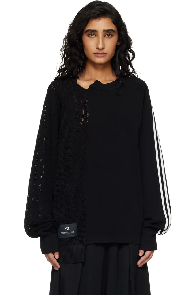 Black Logo Knit Sweater, image 1 of 1 from SSENSE