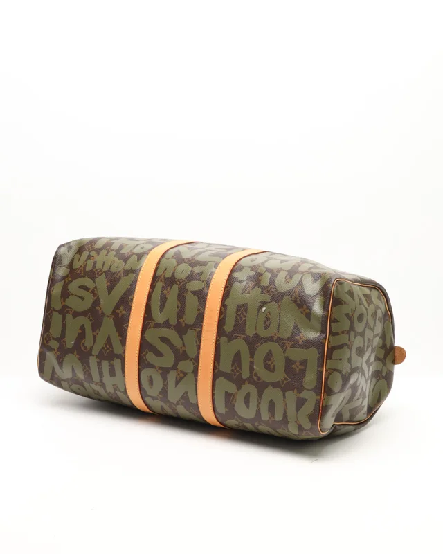 Louis Vuitton Keepall 50 Graffiti Weekend Bag in Coated canvas from A Retro Tale, photo 4 of 9
