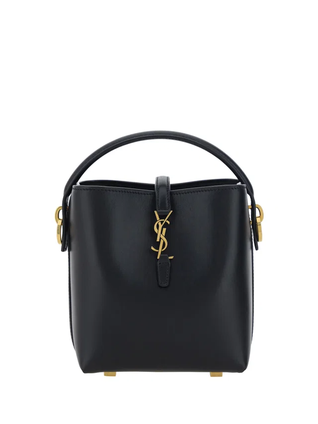 Saint Laurent Le 37 Shoulder Bag — Black Calf Leather Bos Taurus in Black Calfskin from HEWI