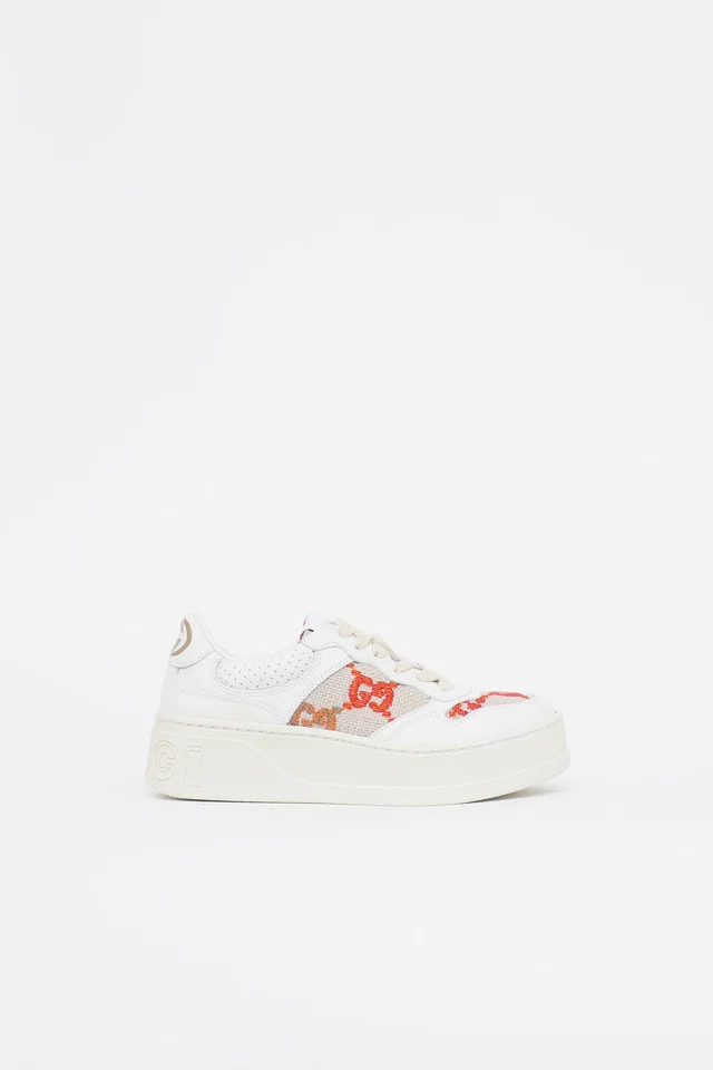 Gucci GG Dali Tennis Sneaker in Leather from VSP Consignment